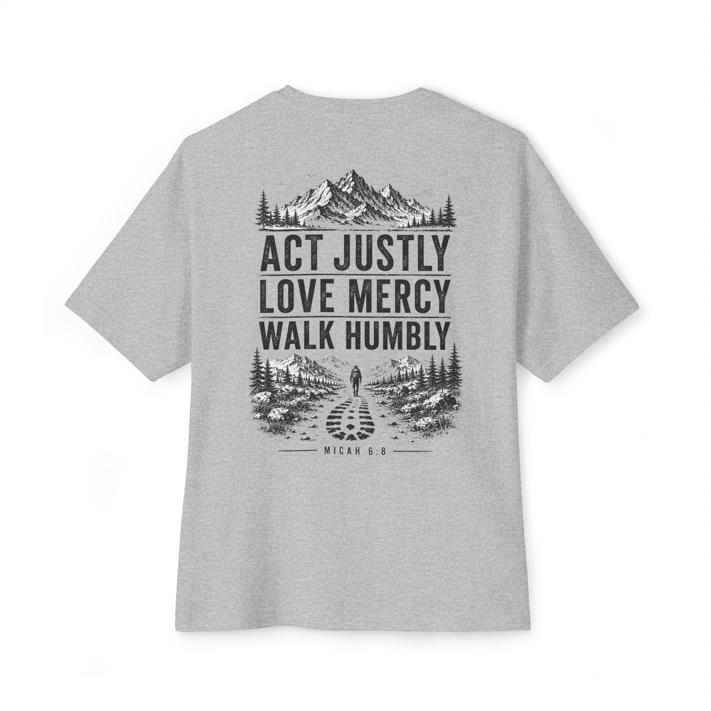 Micah 6:8 Oversized Boxy Tee