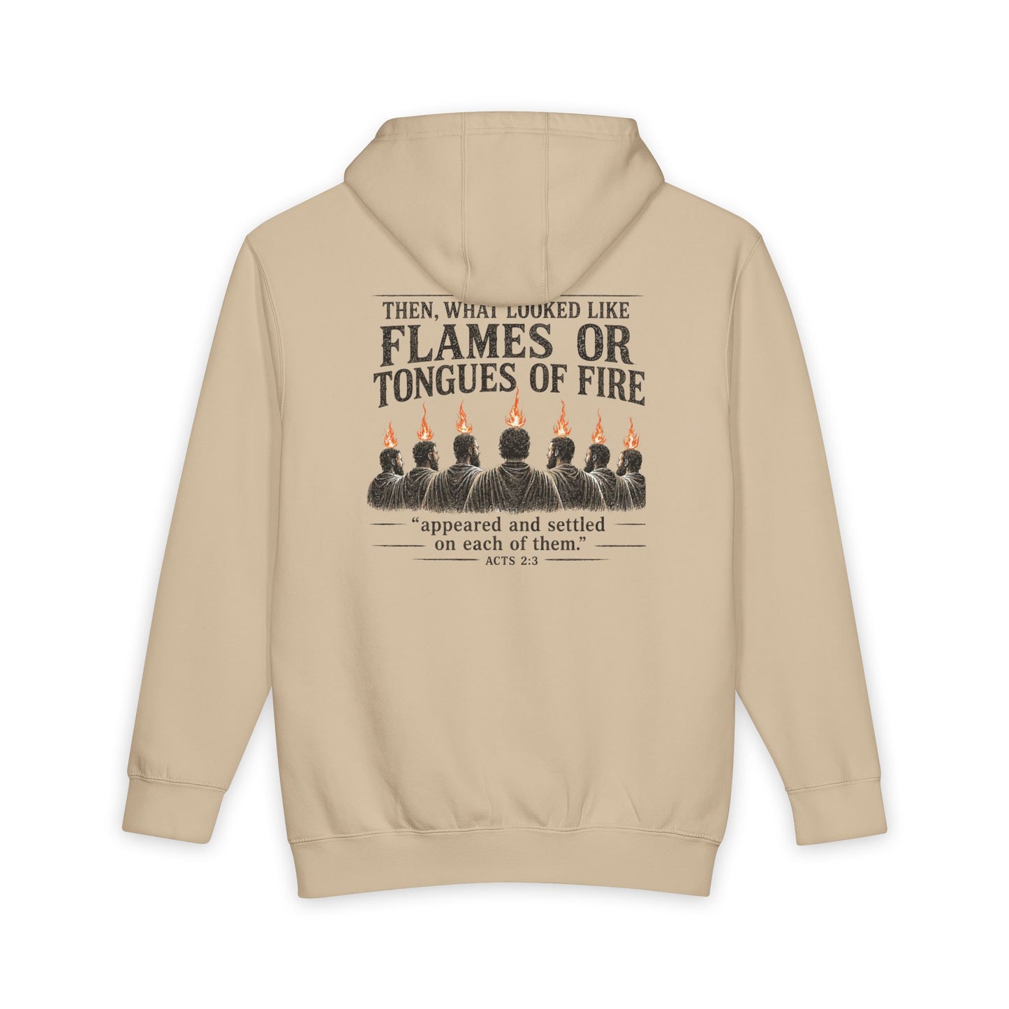 Acts 2:3 -- Tongues of Fire Premium Heavyweight Hoodie