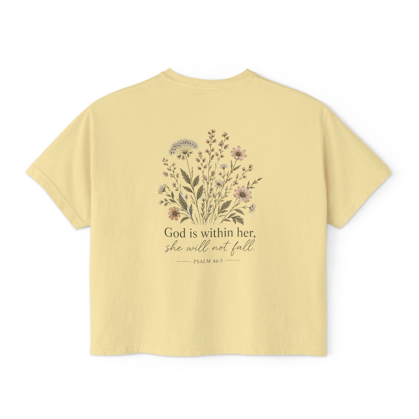 God Is Within Her Boxy Tee