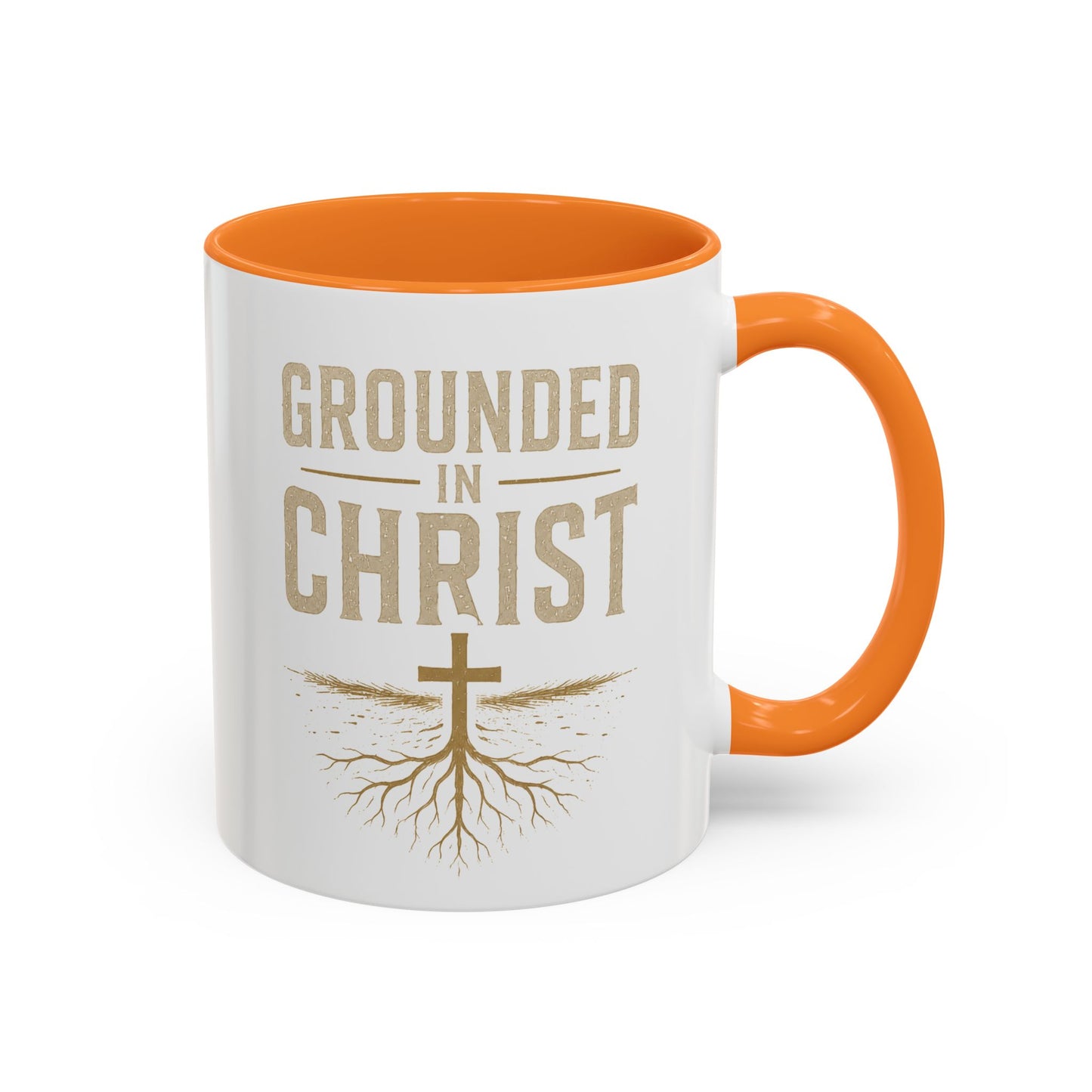 Grounded in Christ Coffee Mug — Religious Christian Faith Mug (11oz/15oz)