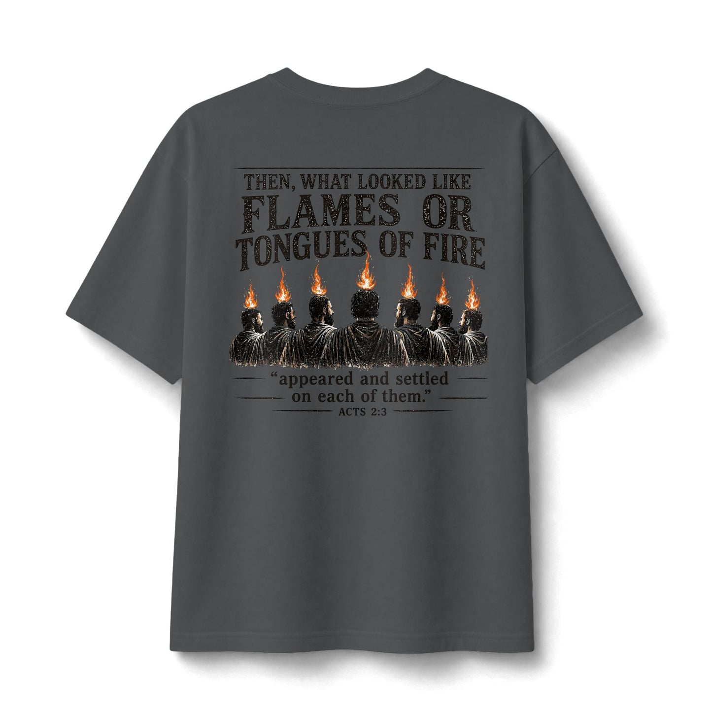 Acts 2:3 -- Tongues of Fire Premium heavyweight Tee