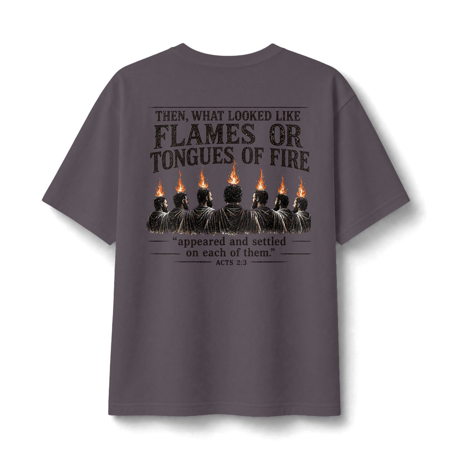 Acts 2:3 -- Tongues of Fire Premium heavyweight Tee