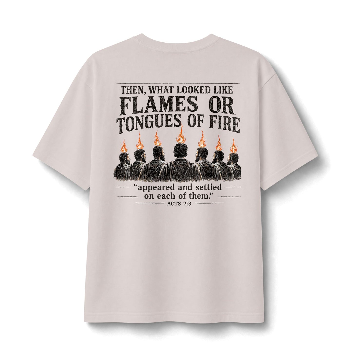 Acts 2:3 -- Tongues of Fire Premium heavyweight Tee