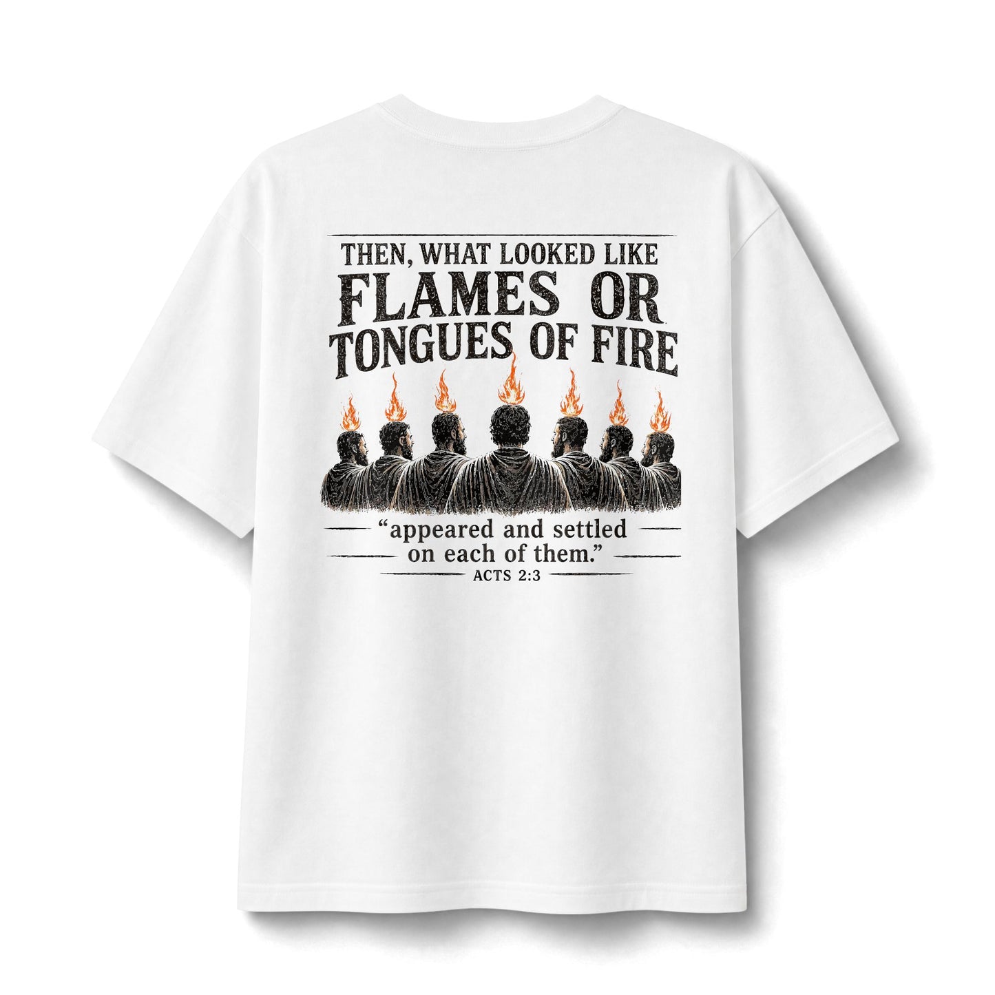 Acts 2:3 -- Tongues of Fire Premium heavyweight Tee