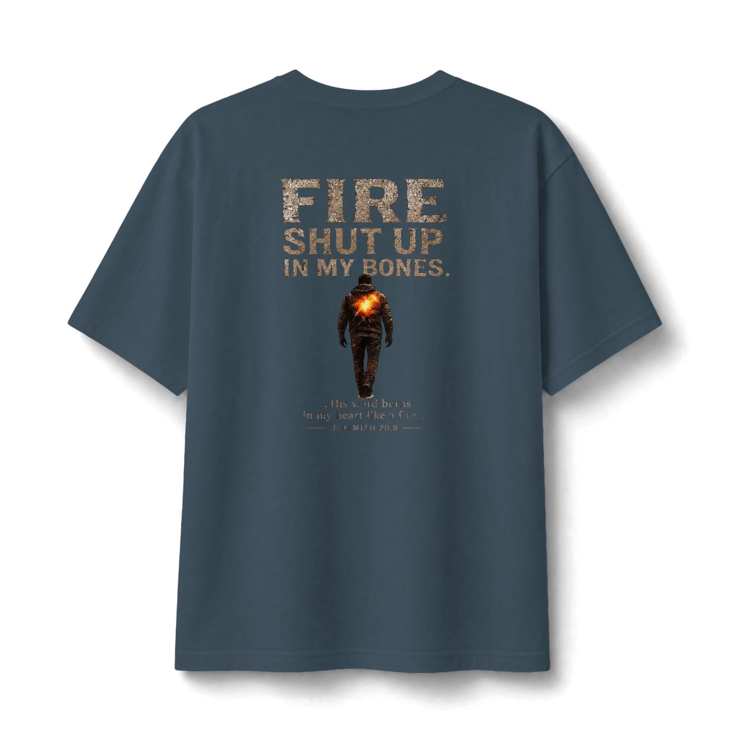 Fire Shut Up In My Bones--Premium Heavyweight Tee