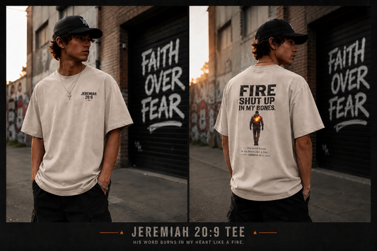 Fire Shut Up In My Bones--Premium Heavyweight Tee