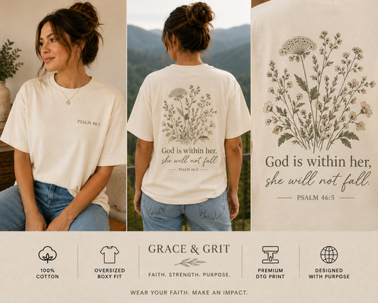 God Is Within Her Boxy Tee