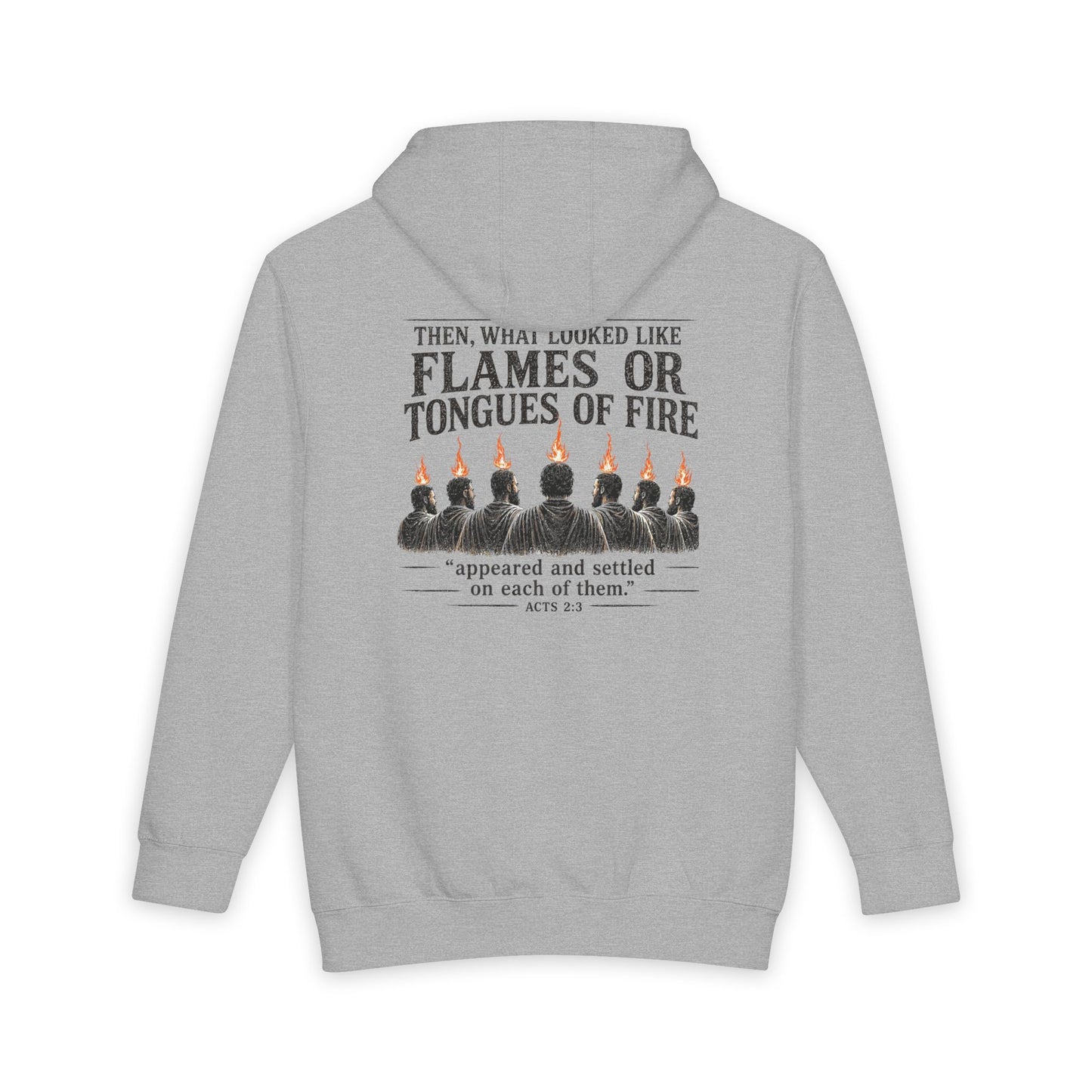 Acts 2:3 -- Tongues of Fire Premium Heavyweight Hoodie