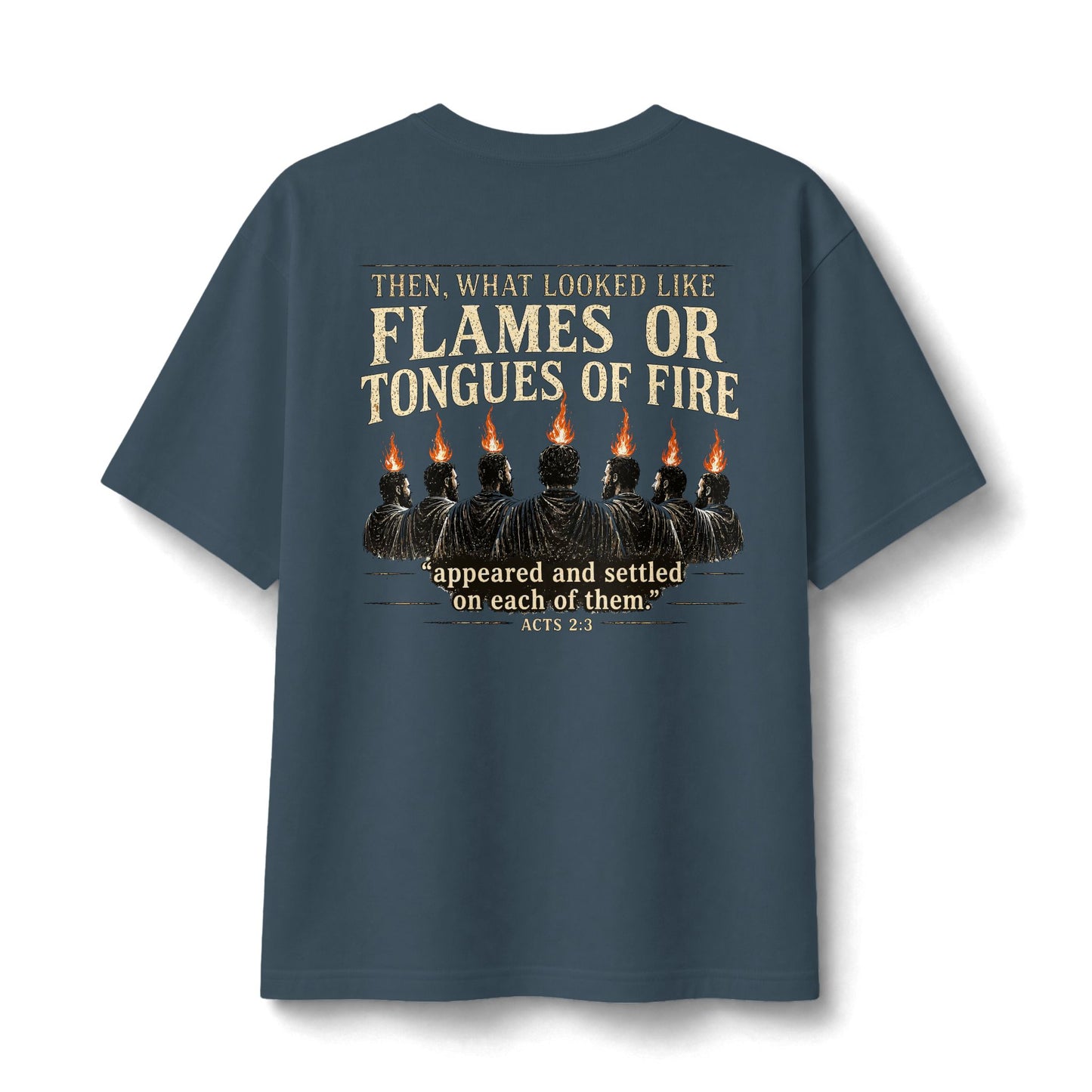 Acts 2:3 -- Tongues of Fire Premium heavyweight Tee