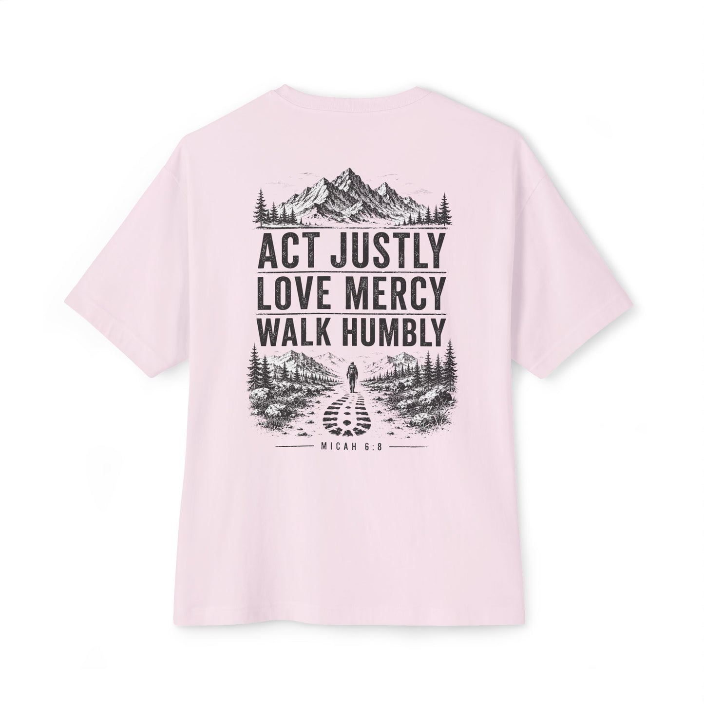Micah 6:8 Oversized Boxy Tee