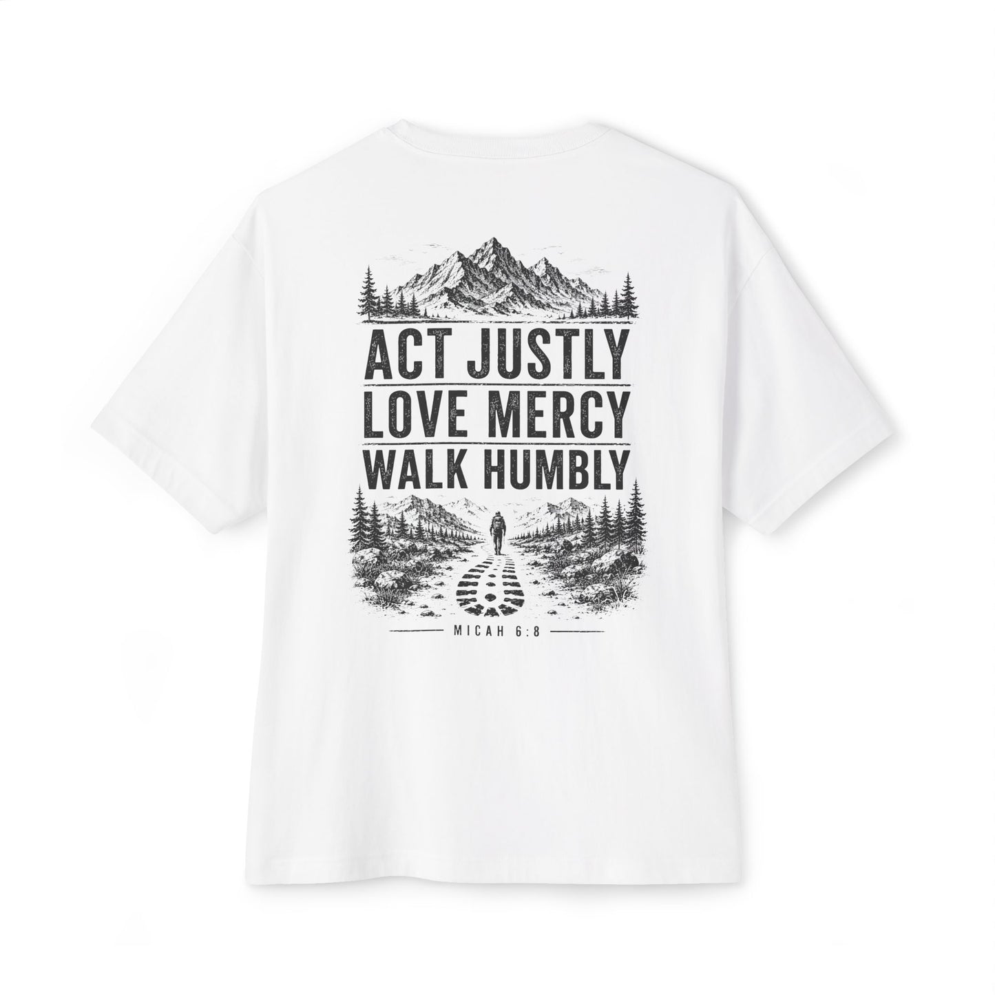 Micah 6:8 Oversized Boxy Tee