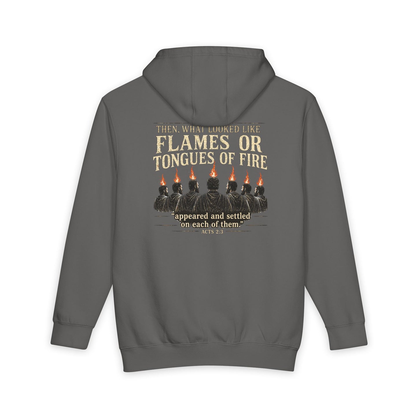 Acts 2:3 -- Tongues of Fire Premium Heavyweight Hoodie