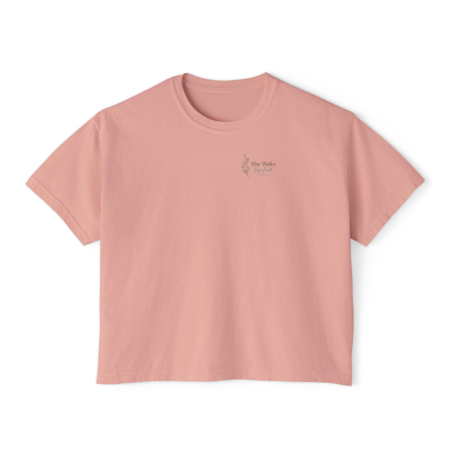 She Walks By Faith - Women's Boxy Tee
