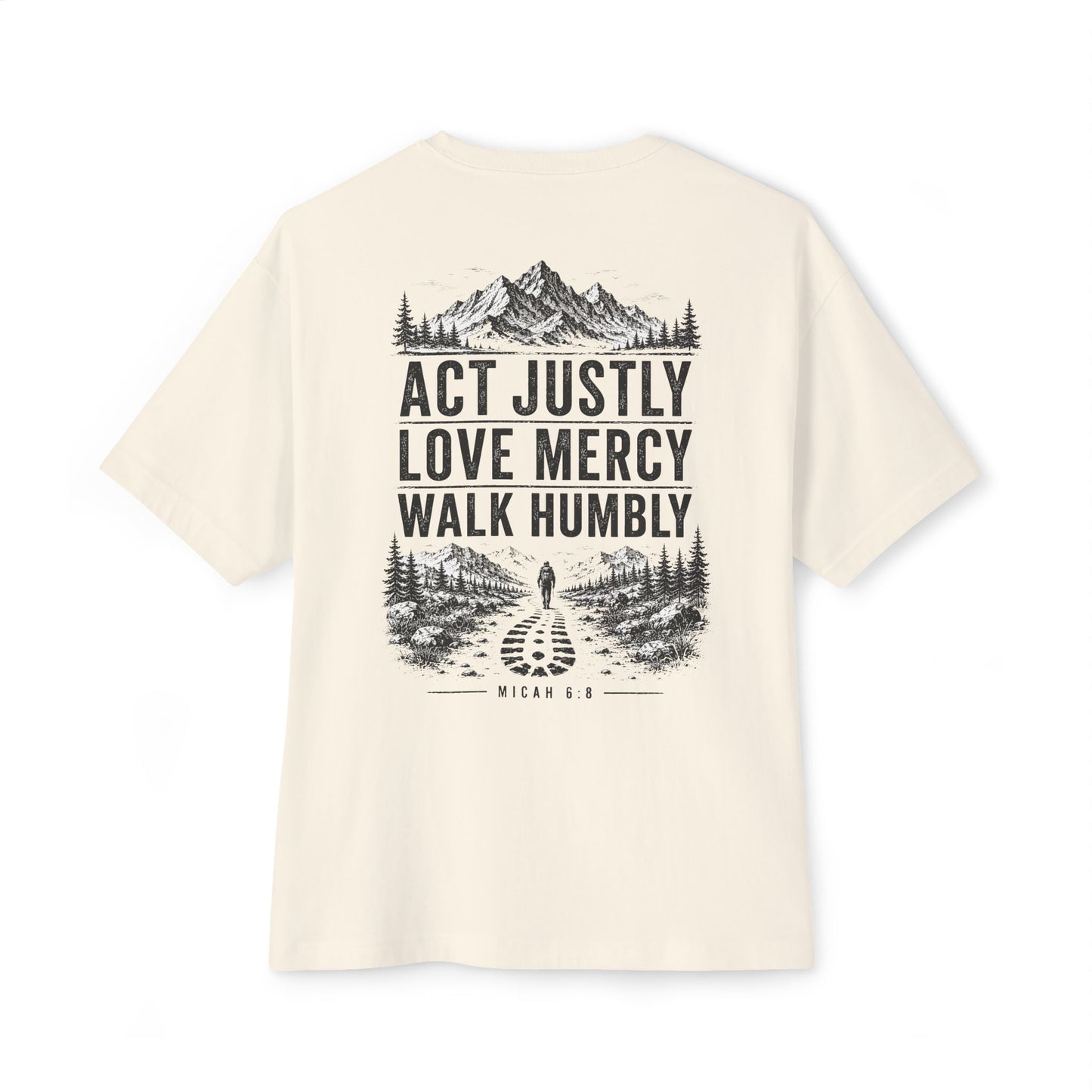 Micah 6:8 Oversized Boxy Tee