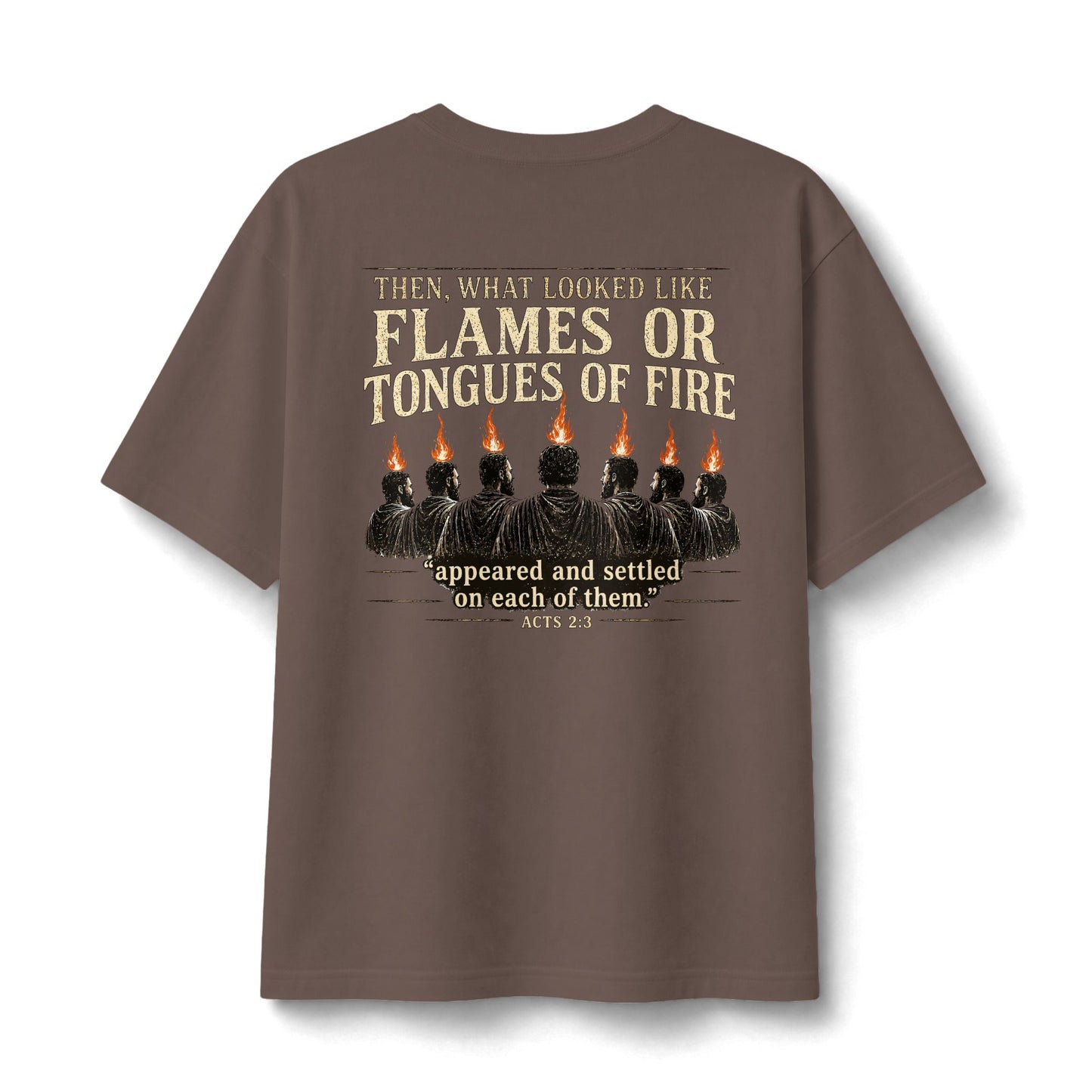 Acts 2:3 -- Tongues of Fire Premium heavyweight Tee
